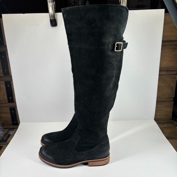 Kork-Ease Addison Women's US 9M Black Distressed Suede Over-The-Knee Riding Boot - Picture 8 of 16